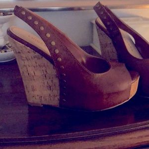 Brown Wedge Sandals “Dazzler”